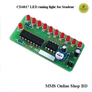 thumbnail image 2 of GCSUPERMARKET NE555 & CD4017 LED Light Chaser Sequencer Follower Scroller Module – DIY Kit – Red 2 of 6